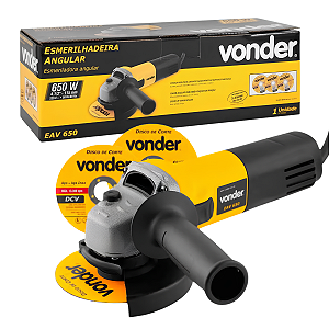 Esmerilhadeira 4.1/2" 220v C/ 3 Discos EAV650 Vonder