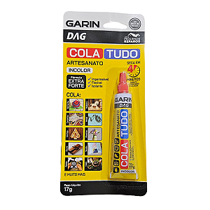 Cola Tudo 17g Extra Forte Incolor Artesanato Reparos Garin