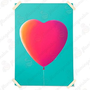 Quadro Coração Balão