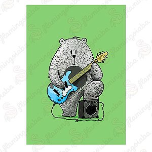 Pôster Urso Guitarra