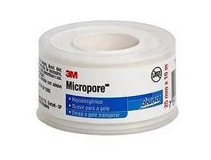 Fita Micropore 25mm x 10mt Branca - 3M