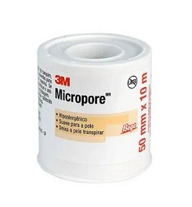 Fita Micropore 50mm x 10mt Bege - 3M
