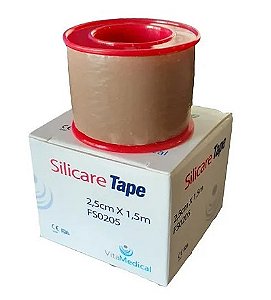 Fita De Silicone Para Cicatrizes e Queloides Silicare Tape 2,5cm x 1,5M - Vita Medical