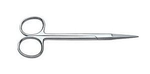 Tesoura Íris Reta 12cm em Aço Inoxidável - Vital Gold