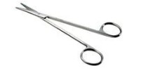 Tesoura Metzembaum 14,5cm Reta em aço Inoxidável - Vital Gold