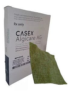 Curativo de Alginato e Prata 10cm x 10cm Unidade - Casex