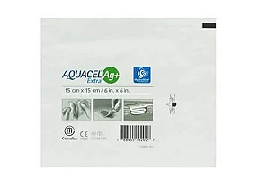 Curativo Aquacel AG+Extra Estéril 15cm x 15cm Unidade - Convatec