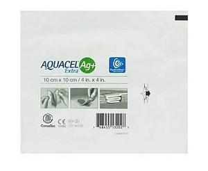 Curativo Aquacel AG+Extra Estéril 10cm x 10cm Unidade - Convatec