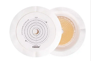 Placa com Flange para Colostomia Flex. Adulto 44mm C/ 5 Unidades - Casex