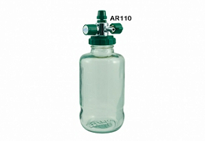 Frasco de Vidro com Capacidade de 500 ml para de O² (Rede de Oxigênio) - Unitec AR110