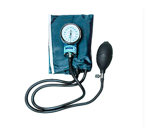 Medidor de Pressão Arterial / Esfigmomanômetro Aneroide  Azul - Solidor
