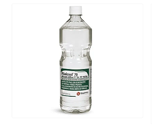 Álcool 70% Solução Antisséptico 1 Litro - Rioquímica