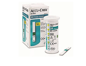 Tiras para Controle de Glicemia Acuu - Chek C/ 50 Unidades - Roche