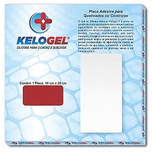 Placa em Silicone Cicatrizes e Queimados 10cm x 20cm Unidade - Kelogel