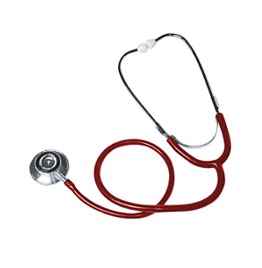 Estetoscópio Duplo P/ Monitoração (Vermelho) - Solidor