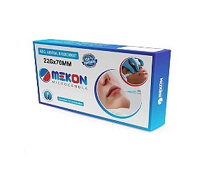 Microcânulas 22Gx70mm P/ Preenchimento Facial Cx 10 Unidades - Mekon