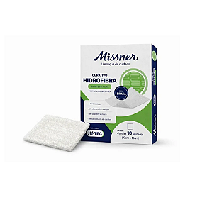 Curativo Hidrofibra Extra Com Prata 10cm x 10cm M-Tec Unidade - Missner