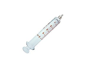 Seringa de Vidro 50ml Bico de Metal Luer Slip - Arti Glass