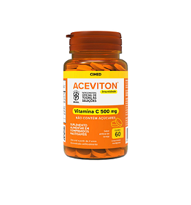 Aceviton Imunidade Mastigável Ácido Ascórbico (Vitamina C) 500mg C/ 60 Comprimidos - CIMED