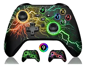 Controle Sem Fio Para PC Nintendo Switch Android Ios LED RGB.