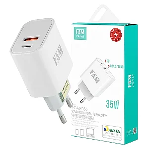 Tomada 2 USB FCA-PD36 35w.