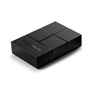 Switch Mercusys 5 portas 10/100/1000 Mbps.