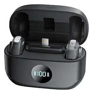 Microfone de Lapela 2 microfones FCA-BM02.