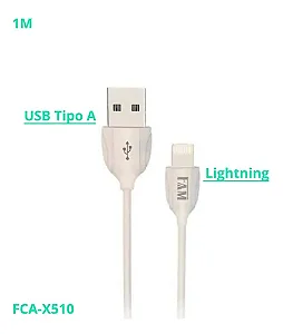 Cabo USB Lightning 1M FCA-X510 Fam.