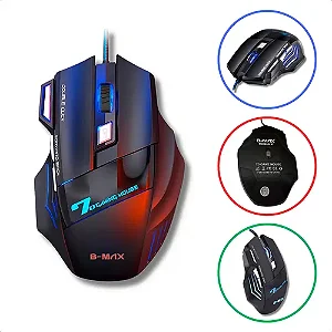 Mouse Gamer X7 gaming com fio 7 Botões B-Max.