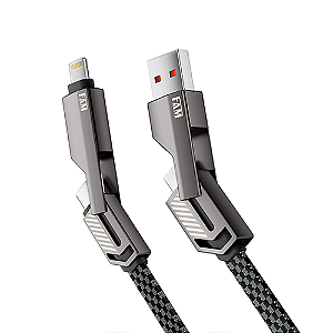 Cabo Ultra Rápido 100w 4 em 1 multi-uso Metal FCA-2204.