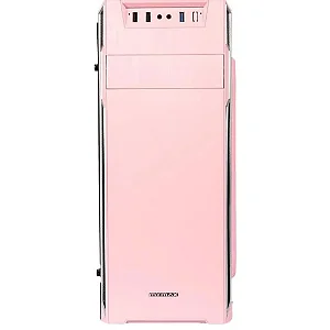 Gabinete Gamer Mymax Rosa ATX.