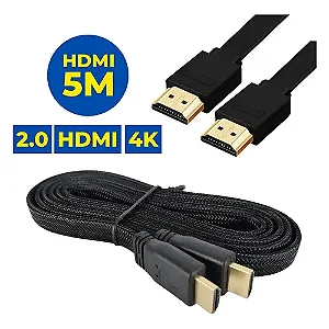 Cabo HDMI x HDMI 5m 4k Flat Ley-10