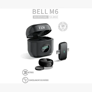 Microfone de Lapela FAM Bell M6 FCA-BM06.