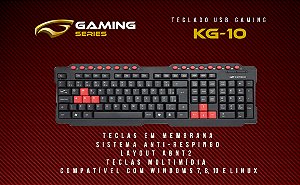 Teclado Gamer C3Tech KG-10 USB.