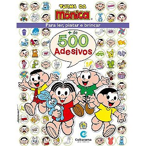 500 ADESIVOS TURMA DA MÔNICA