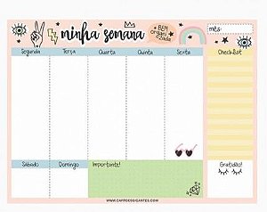 BLOCO SEMANAL DE MESA BS52 CARTOES GIGANTES 40FLS