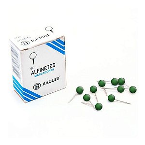 ALFINETE COM BOLINHA - VERDE ESCURO