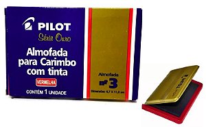 ALMOFADA PARA CARIMBO - VERMELHA