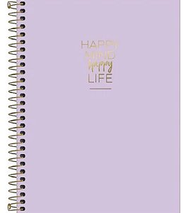 CADERNO TILIBRA COLEG HAPPY LILAS 10M 160FLS