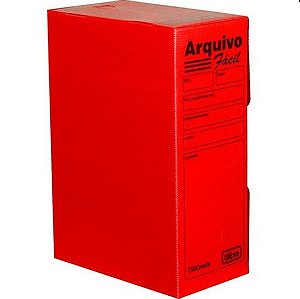 ARQUIVO MORTO PLASTICO PRONTOBOX - VERMELHO