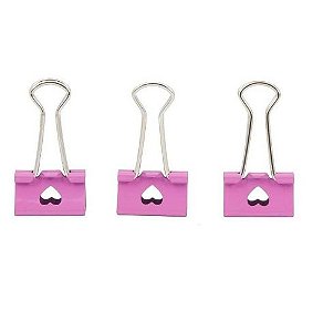 BINDER CLIPS 19MM CORACAO CIS UNID