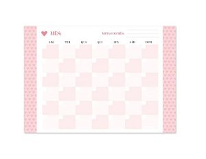 BLOCO OTIMA A4 PINK STONE CALENDARIO
