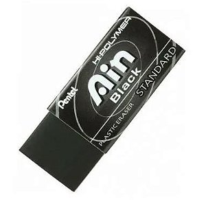 BORRACHA PENTEL - HI-POLYMER AIN BLACK PEQUENA
