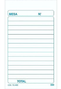 BLOCO DE PEDIDO DE MESA TILIBRA 2 VIAS 50FLS - AUTOCOPIATI