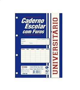 BLOCO P/ FICHARIO SAO DOMINGOS A4 200FLS BRANCO