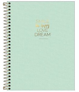CADERNO TILIBRA COLEG HAPPY VERDE 1M CD