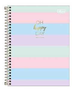 CADERNO TILIBRA COLLEGE ESPIRAL CD 1M HAPPY COLOR 80FLS