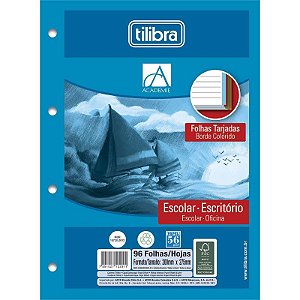 BLOCO P/ FICHARIO TILIBRA A4 96FLS COLOR