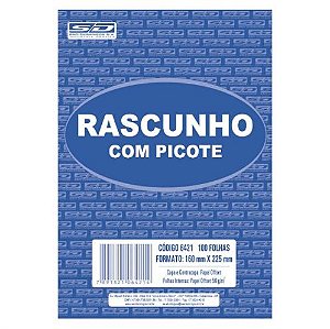 BLOCO RASCUNHO 160X225MM 100FLS S/PAUTA