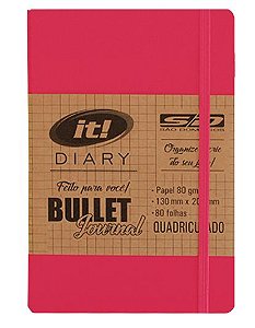 CADERNETA BROCH A5 IT DIARY QUADRICULADO - 80FLS